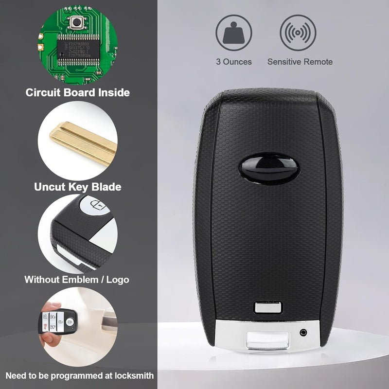 Keymall Keyless Entry Remote 6 Buttons Proximity Key Fob Replacement for Kia Sedona 2015-2021 - Image 5