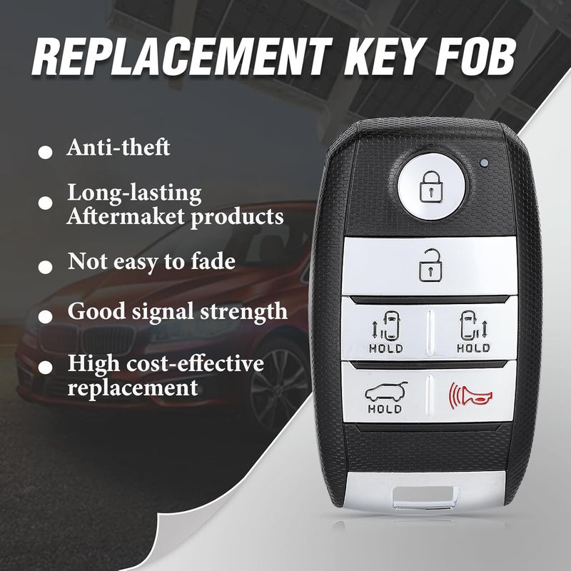 Keymall Keyless Entry Remote 6 Buttons Proximity Key Fob Replacement for Kia Sedona 2015-2021 - Image 4