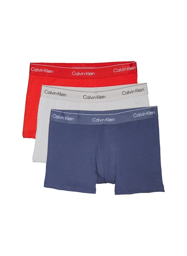 كالفن كلاين 3 Pack Logo Band Trunks