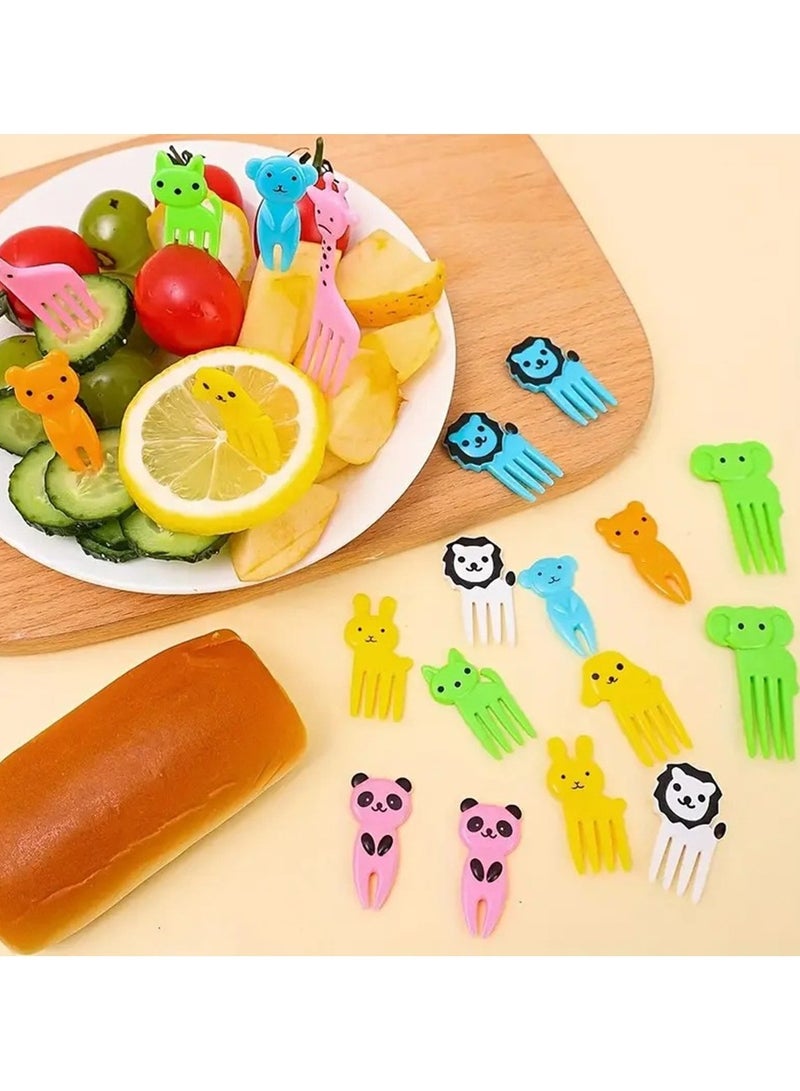 10Pcs Mini Fruit Forks for Children Lunch Box Watermelon Plastic Dessert Pastry Kids Snack Forks Set Small Kawaii Dessert Cake Fork  - Image 5