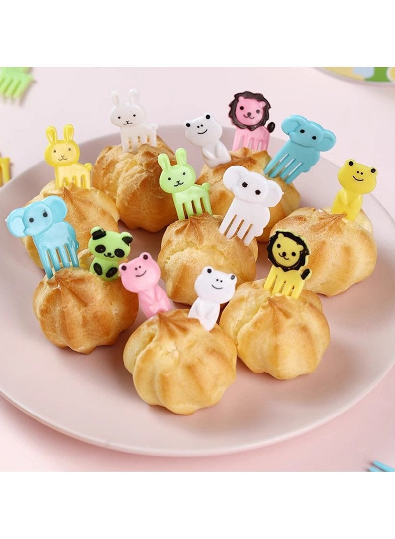 10Pcs Mini Fruit Forks for Children Lunch Box Watermelon Plastic Dessert Pastry Kids Snack Forks Set Small Kawaii Dessert Cake Fork  - Image 2