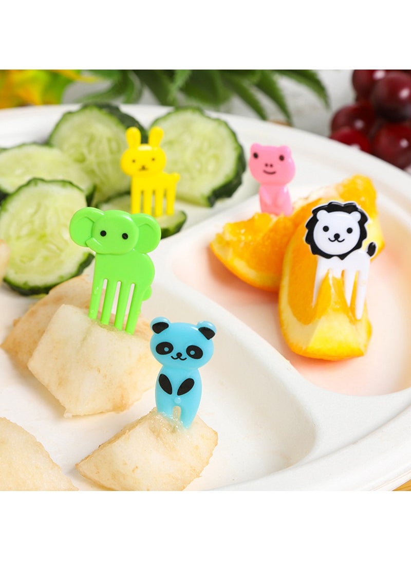 10Pcs Mini Fruit Forks for Children Lunch Box Watermelon Plastic Dessert Pastry Kids Snack Forks Set Small Kawaii Dessert Cake Fork  - Image 4