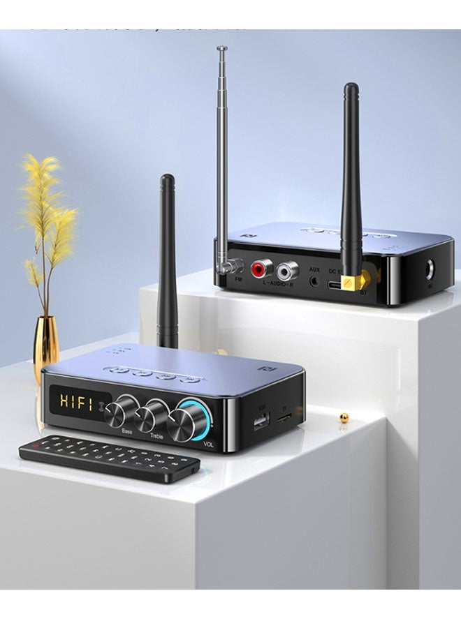 Neutral M9 Pro Bluetooth Adapter, NFC, Wireless Audio Receiver + Transmitter, Suitable for Home/Outdoor/Garage/Ceiling-Mounted/Active Speaker Home Cinema Systems (Black) - Image 1