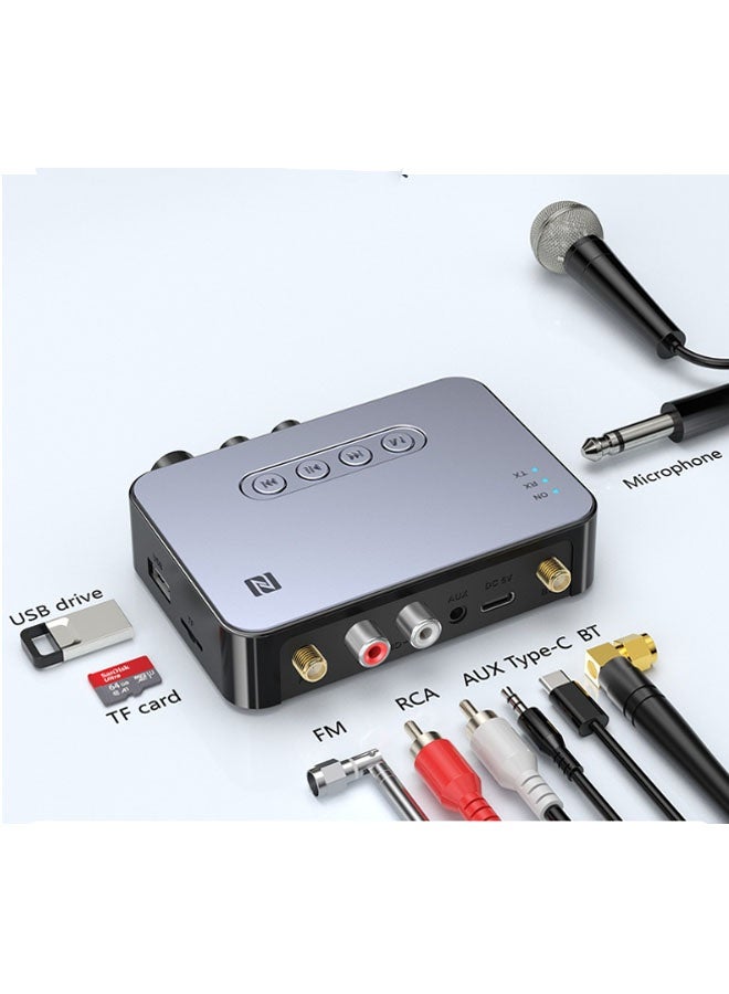 Neutral M9 Pro Bluetooth Adapter, NFC, Wireless Audio Receiver + Transmitter, Suitable for Home/Outdoor/Garage/Ceiling-Mounted/Active Speaker Home Cinema Systems (Black) - Image 3