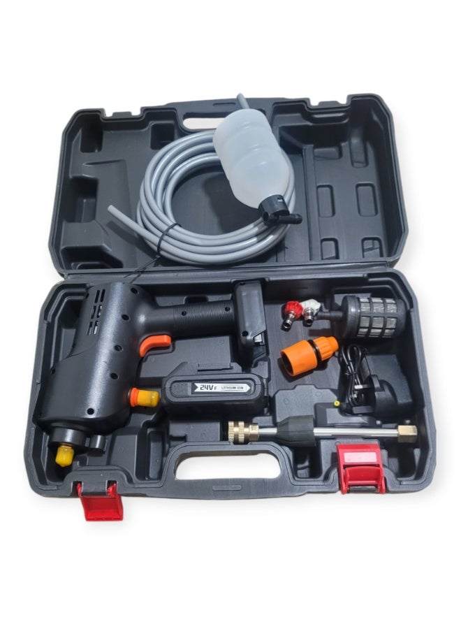 TBS DESIGN Portable 12V High-Pressure Car Washer – Car Washer 05 with Complete Carrying Case - Image 2