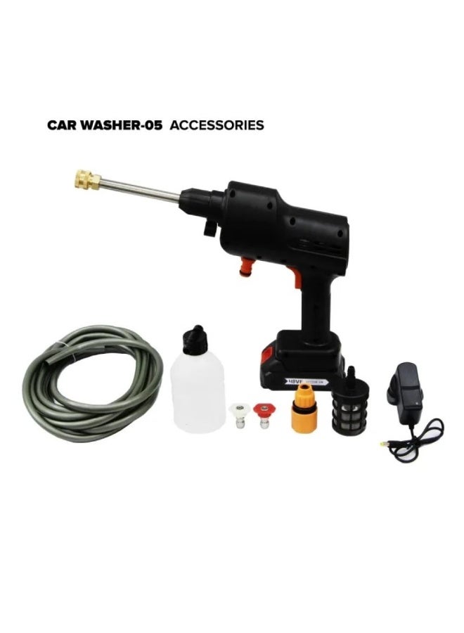 TBS DESIGN Portable 12V High-Pressure Car Washer – Car Washer 05 with Complete Carrying Case - Image 3