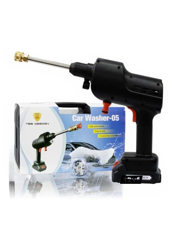 TBS DESIGN Portable 12V High-Pressure Car Washer – Car Washer 05 with Complete Carrying Case - Image 4