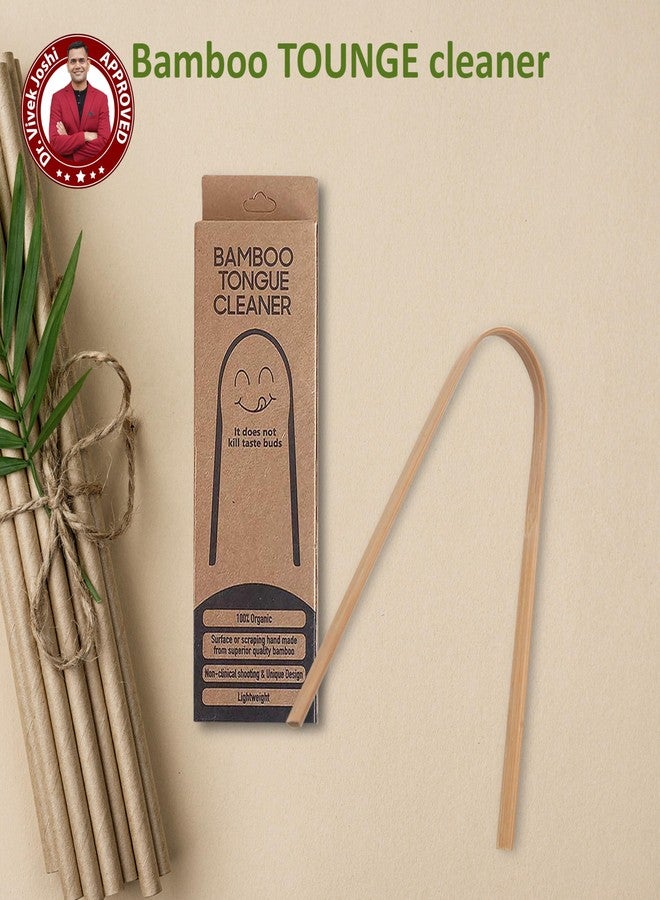 We Herbal Bamboo Tongue Cleaner – Eco-Friendly & Biodegradable, Fresh Breath & Bacteria Removal, Improves Oral Hygiene, Easy-to-Use Dental Care Essential for Adults - Image 2