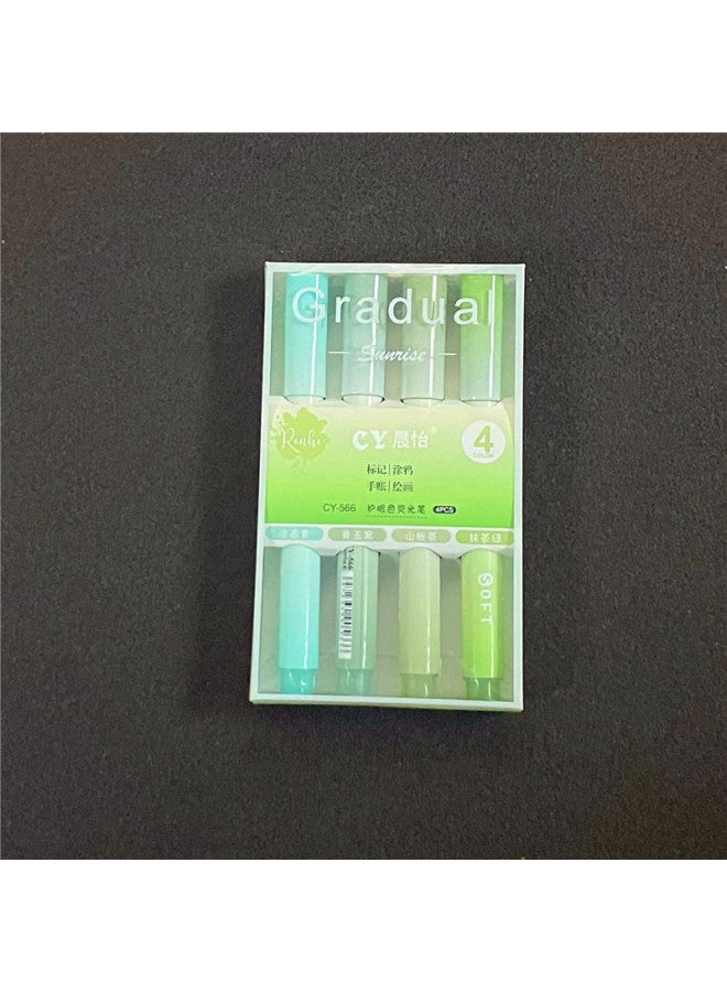 Chenyi High Color Value Color Gradient Color Highlighter Key Mark Student Marker Eye Color Large Capacity Highlighter - Image 1