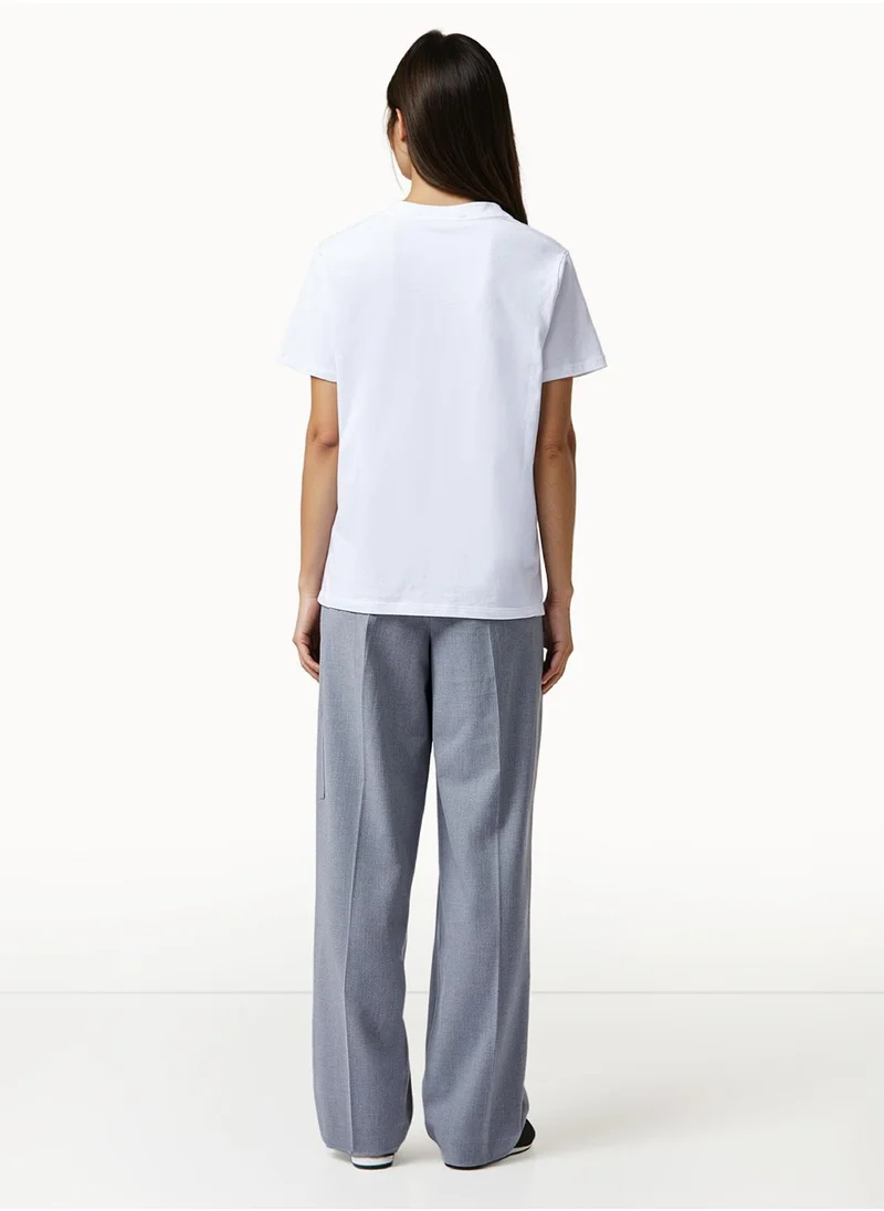 فرنش كونكشن Printed Regular Cotton Crew Neck T-Shirt