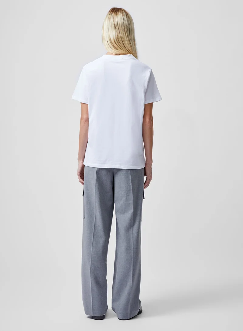 French Connection Printed Regular Cotton Crew Neck T-Shirt