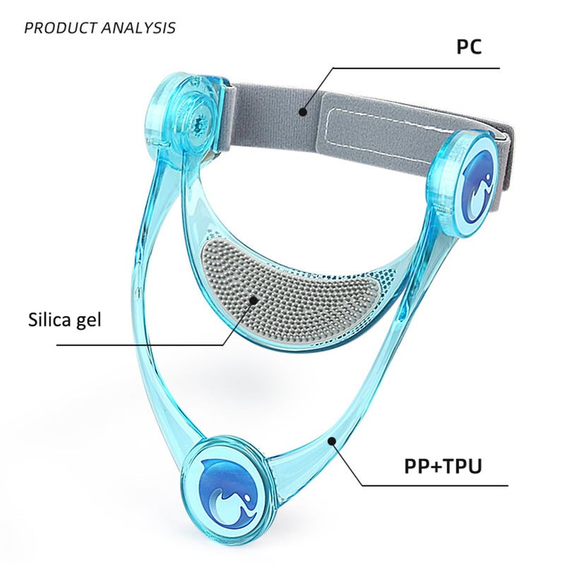 Xemz Adjustable Neck Support, Neck Brace Cervical Collar, Portable Neck Traction Device Neck Stretcher Forward Head Neck Posture Corrector for Women and Men Cervical Spine Pressure Relief (Transparent) - Image 3