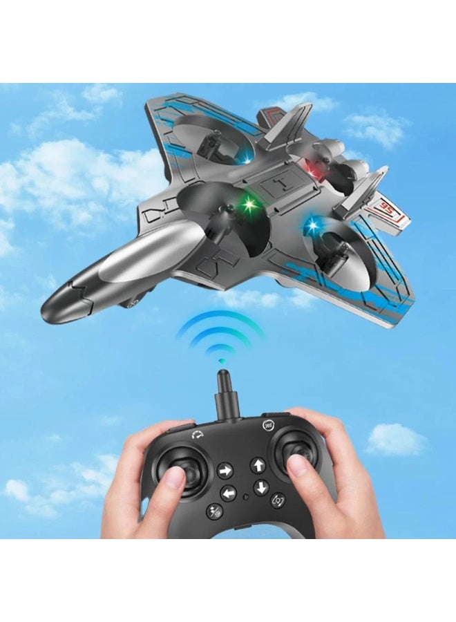 Eworld RC Remote Control Airplane 2.4G Fighter Glider Drone, Durable EPP Foam Hobby Plane Toy for Kids & Adults - Image 5