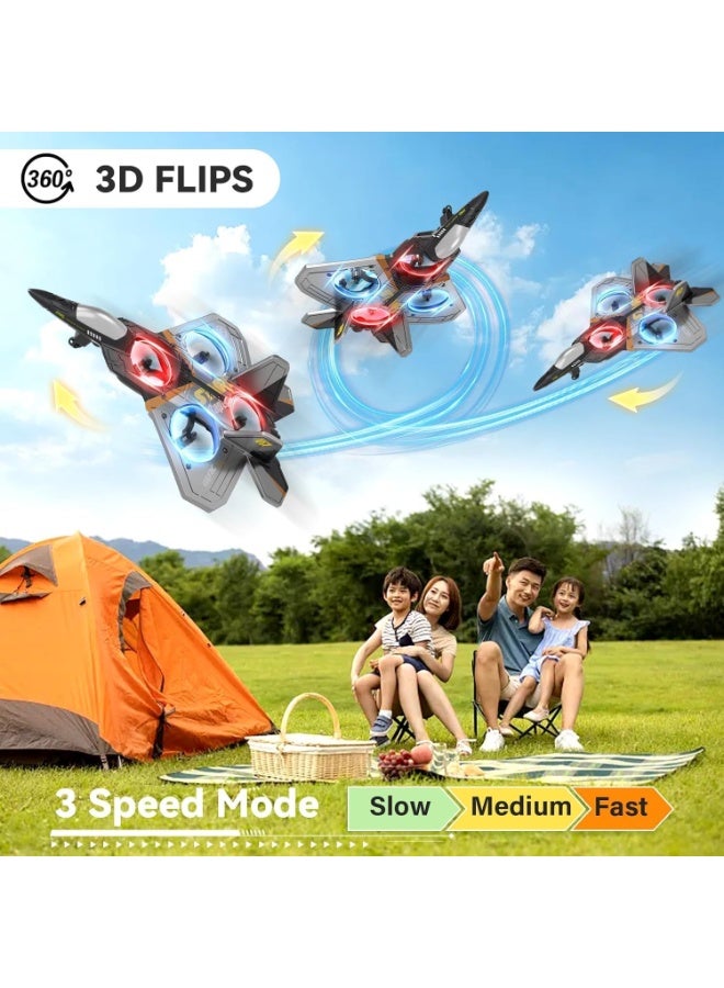 Eworld RC Remote Control Airplane 2.4G Fighter Glider Drone, Durable EPP Foam Hobby Plane Toy for Kids & Adults - Image 4