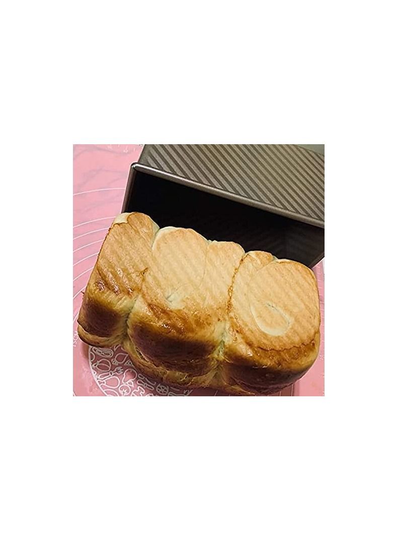Excefore One Pound Pullman Loaf Pan with Cover - Toxic Free NONSTICK - Organic Environmental Friendly Premium Coating – Durable Quality - 1 X Covered Pullman Loaf Pan - BAKEWARE - Image 5