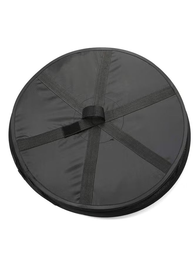 قطعتين 6 طبقات معلقة عشب تجفيف صافي كيس مجفف مع سحاب أسود 22X8X22kg - Image 2