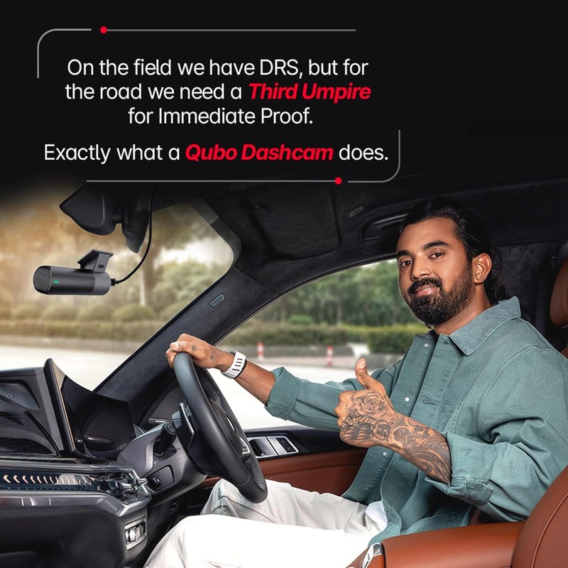 Qubo Car Dash Camera Pro Dash Cam, Car Gadget Dashboard Camera from Hero Group | Made in India Dashcam | Full HD 1080p | Wide Angle View | G-Sensor | WiFi | Emergency Recording - Image 3