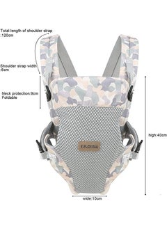 Beauenty Baby Carrier, Embrace Cozy 4-in-1 Infant Carrier Ergonomic Adjustable Holder Portable Convertible Front and Back Backpack Carry for Infants Toddlers Babies Girl and Boy (Camouflage)  - Image 2