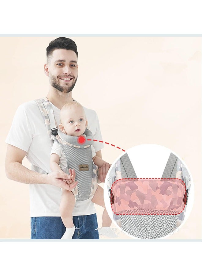 Beauenty Baby Carrier, Embrace Cozy 4-in-1 Infant Carrier Ergonomic Adjustable Holder Portable Convertible Front and Back Backpack Carry for Infants Toddlers Babies Girl and Boy (Camouflage) - Image 5