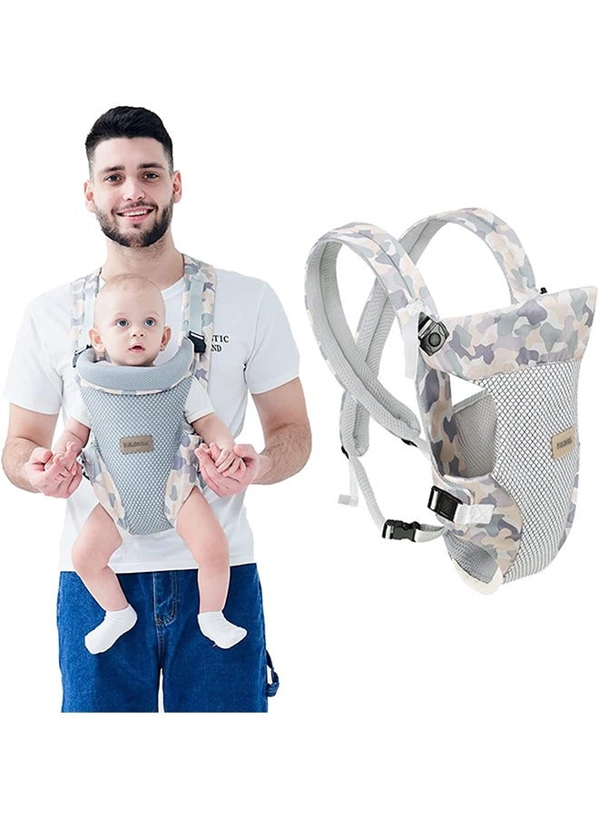 Beauenty Baby Carrier, Embrace Cozy 4-in-1 Infant Carrier Ergonomic Adjustable Holder Portable Convertible Front and Back Backpack Carry for Infants Toddlers Babies Girl and Boy (Camouflage) - Image 1