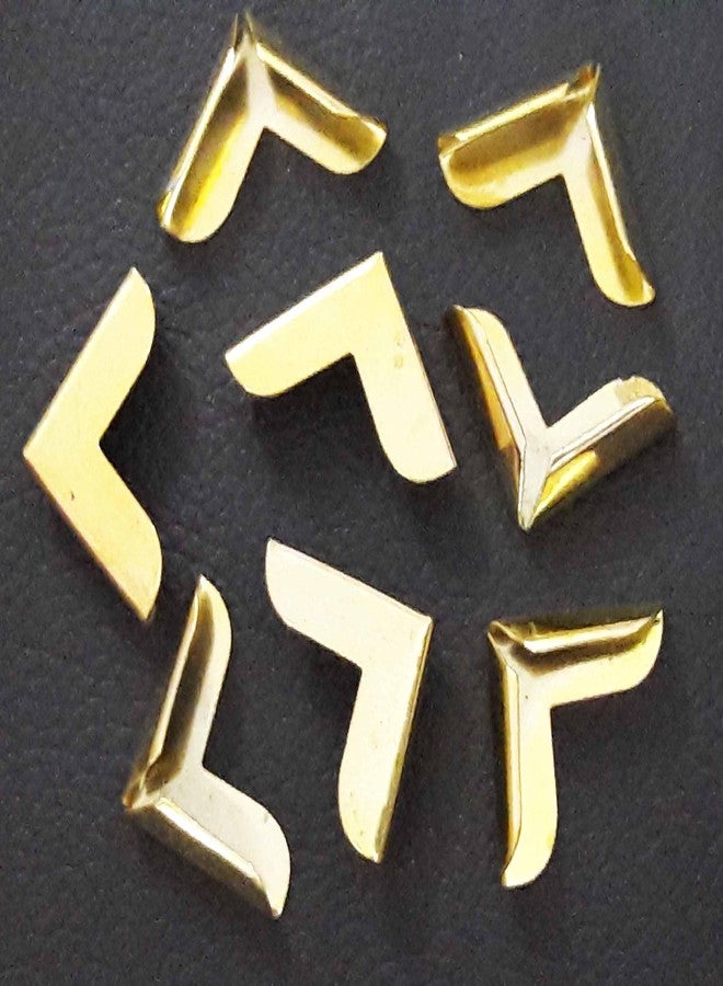 Tia زاوية تيا، حواف مزخرفة، واقي حواف للمحافظ، حقائب اليد، الحقائب، قوائم الطعام، الألبومات، الكتب والأعمال اليدوية - (زوايا ذهبية رفيعة - 8 قطع) - Image 2
