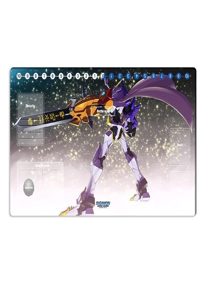 Mlikemat New DTCG Duel Playmat Digimon Diaboromon Trading Card Game TCG CCG Mat Pad + Free Bag (ZD002-05-SM) - Image 2