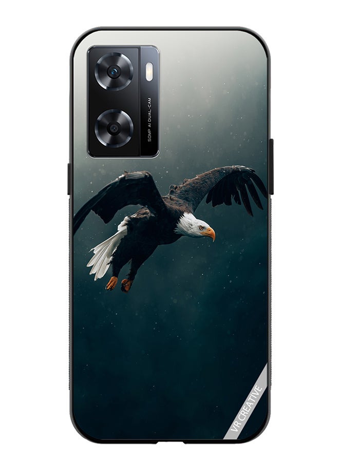 VR CREATIVE Protective Case Cover For Oppo A57/A77s Peaky Eagle Design Multicolour - Image 1