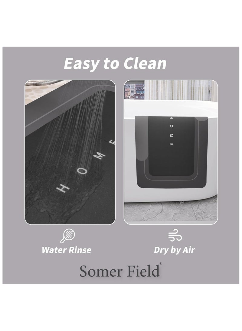 Somerfield Somer Field - Bath Mats, Anti-Slip Bathroom Floor Mats and Quick Dry Bath Rug, Super Absorbent Bathtub Mat with Non-Slip, Thickened, Soft, Easier Clean Carpet - Best Buy (40 X 60 Cm, Rectangular) - Image 4