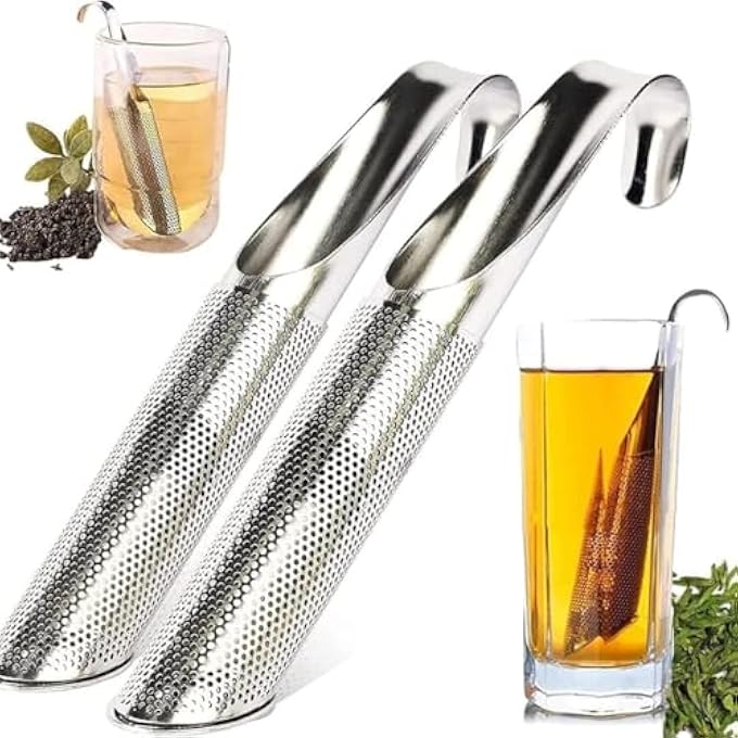 Unity 2 Pack Tea Infusers Extra Fine Mesh Tea Strainer For Loose Tea Stainless Steel Long Handle Tea Steeper Diffuser For Leaf Tea Coffee Spices Seasonings - Image 2