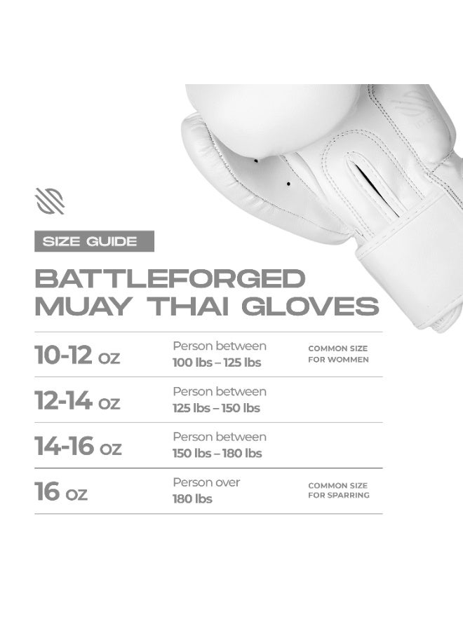 سنابول قفازات ملاكمة سنابول باتل فوردج للرجال والنساء، قفازات كيك بوكسينج إم إم إيه ومواي تاي وتدريب على الأكياس الثقيلة واللكم والسجال، لون أبيض - Image 5