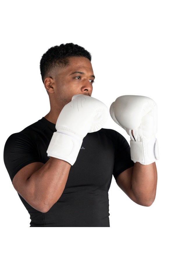 سنابول قفازات ملاكمة سنابول باتل فوردج للرجال والنساء، قفازات كيك بوكسينج إم إم إيه ومواي تاي وتدريب على الأكياس الثقيلة واللكم والسجال، لون أبيض - Image 3