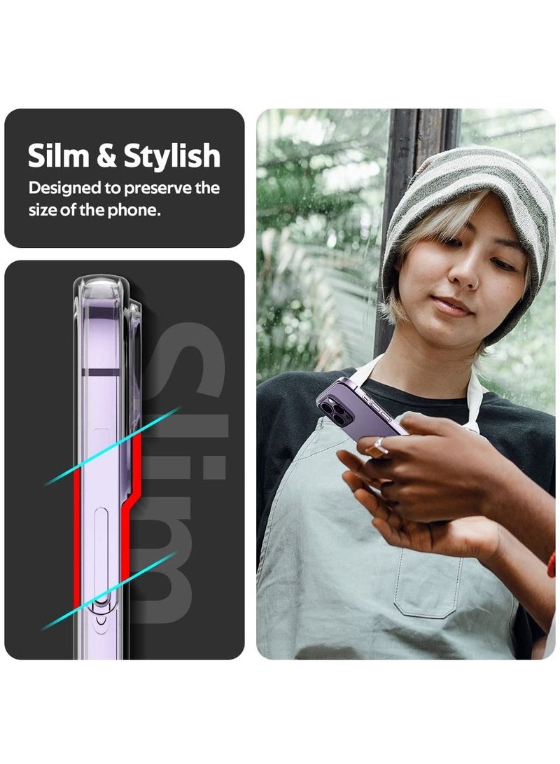 DUSALA iPhone 14 Pro Case Clear, Ultra [Slim Thin] Flexible Clear TPU Scratch Resistant Gel Rubber Soft Silicone Protective Case Cover for iPhone 14 Pro 6.1-inch - Image 4