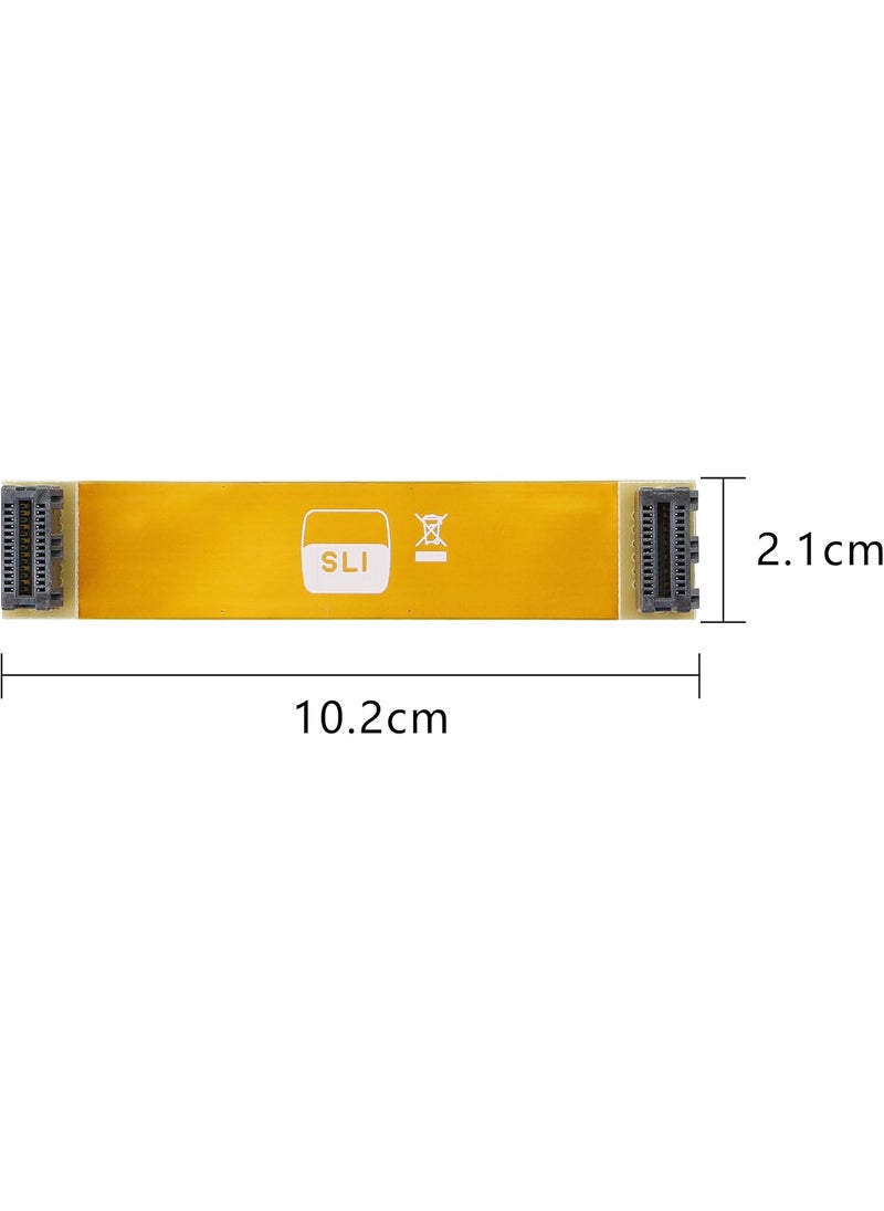 GELRHONR GELRHONR SLI Bridge 2 Way10cm 26pin Flexible Graphic Card PCIe Connection Cable for Dual Nvidia GPUs Graphic Card Crossfire Interconnect  N Card  - Image 5