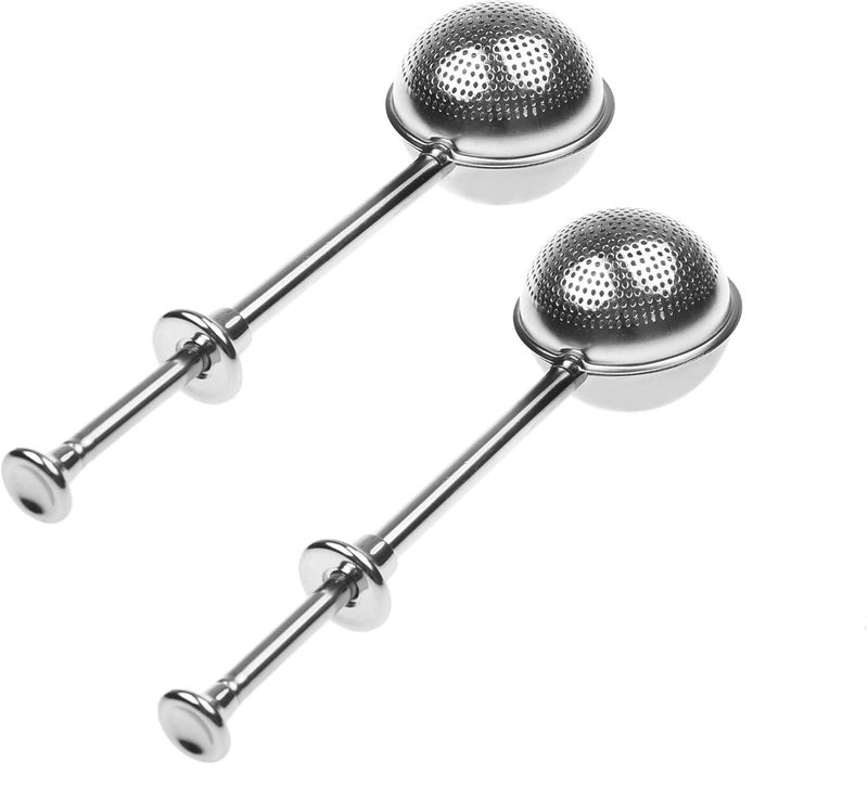 Stainless Steel Herb Filter, Precision Perforated Ball Design to Keep Leaves Inside Strainer, Suitable for Various Hot Drinks - Image 1