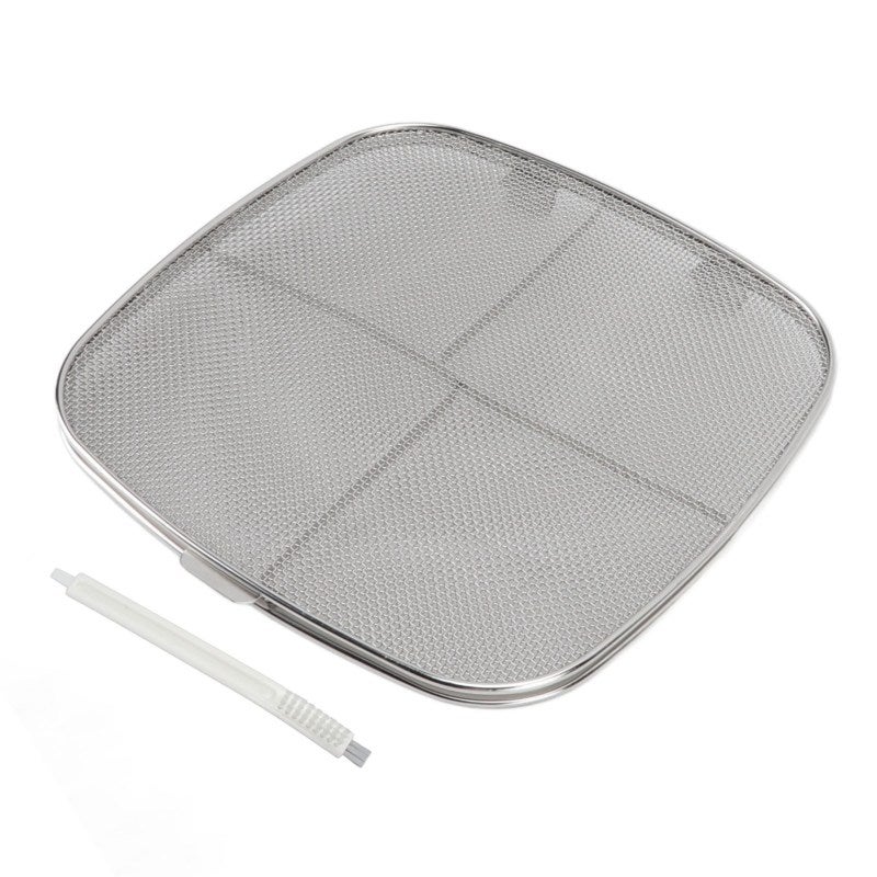 Fryer Splatter Screen: 304 Stainless Steel Ultra Fine Mesh Fryer Splatter Shield - Dishwasher Safe Fryer Guard for Ninja AG300 AG300C AG301 AG301C AG302 AG400 Fryers - Image 1