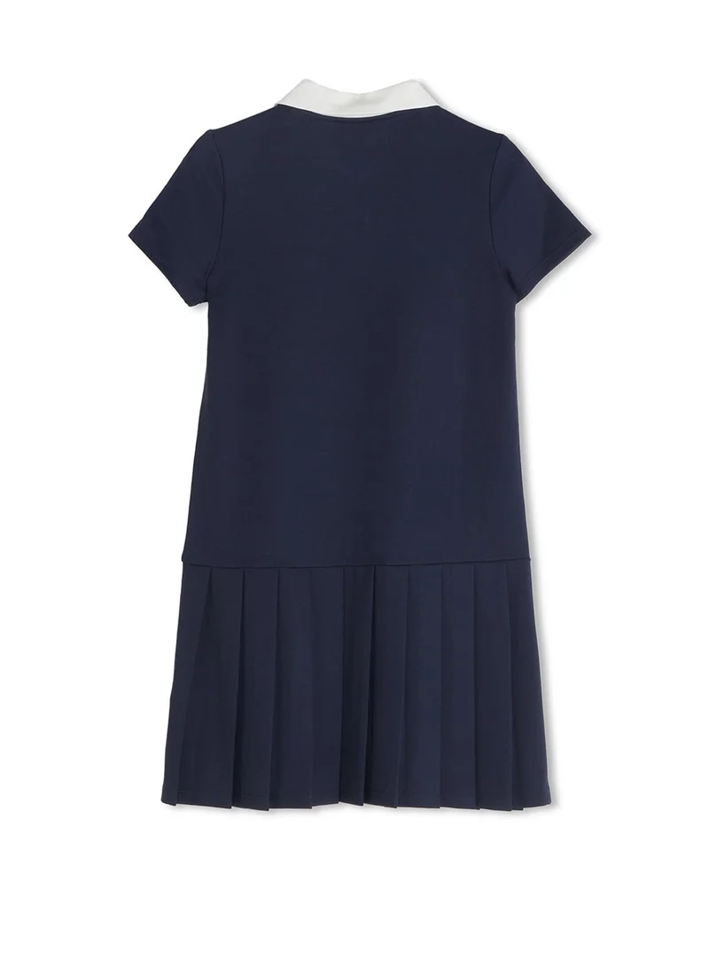 Guess Suiting Blue Kids Punto Milano Short Sleeve Polo Dress for Women | Best Price UAE