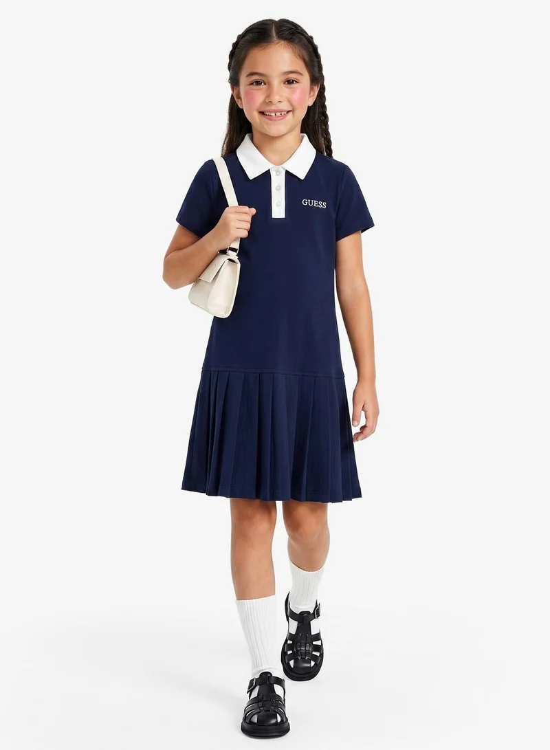 Guess Kids Punto Milano Short Sleeve Polo Dress