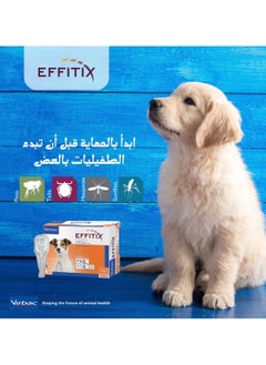 Virbac VIRBAC | Effitix Spot On solution For Medium Dog To control infestations of ticks, fleas, mosquitoes and sandflies (20-40 kg) | 1 Dose  - Image 3
