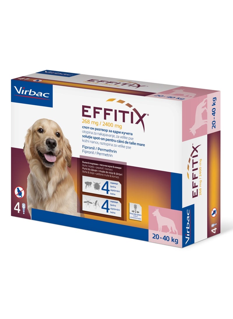 VIRBAC | Effitix Spot On solution For Medium Dog To control infestations of ticks, fleas, mosquitoes and sandflies (20-40 kg) | 1 Dose - pzsku/ZB01B33E8348F61851D3BZ/45/_/1721843372/5abcbbcb-8313-442f-ab22-25c4d18f50ae