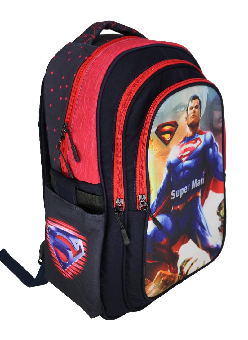 Gharibo Bags - School backpack model 10 SuperMan - Image 1