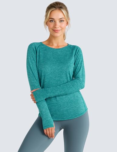 Liberty Pro 4-Pack: Womens Long Sleeve Athletic Tops with Thumb Holes – Dry Fit Active Crewneck Workout Tees (Set 4, XX-Large) - Image 5