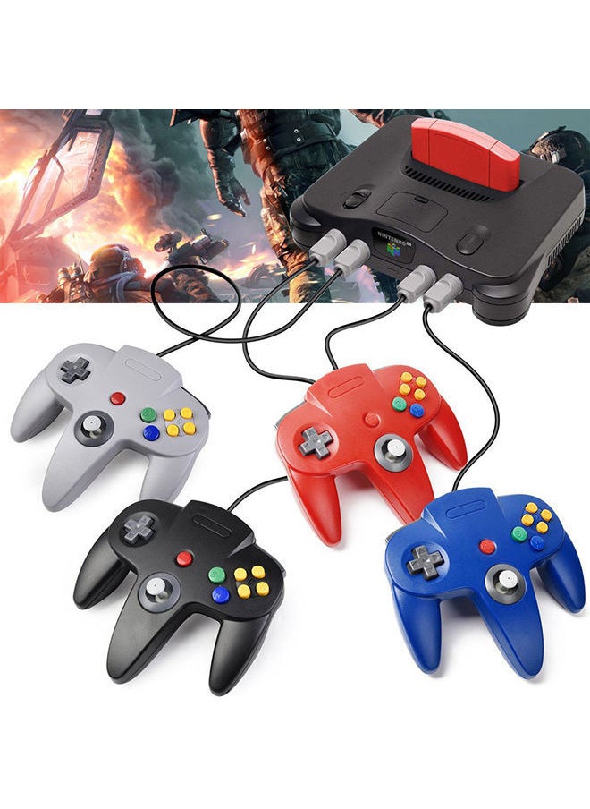 Generic - N64 Controller Classic Wired 64-bit Gamepad Joystick 64 Video Game Console - Image 1