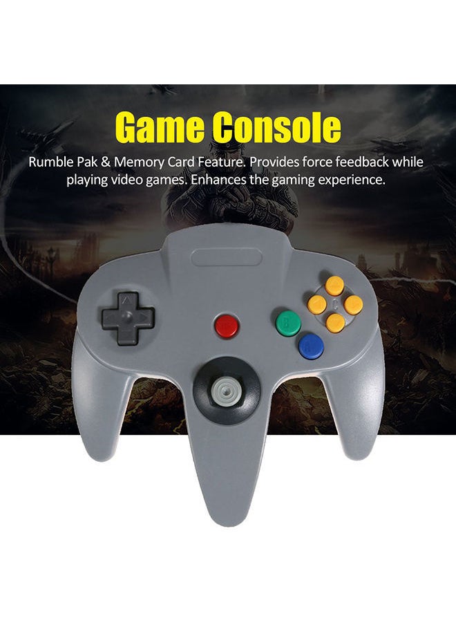 Generic - N64 Controller Classic Wired 64-bit Gamepad Joystick 64 Video Game Console - Image 1