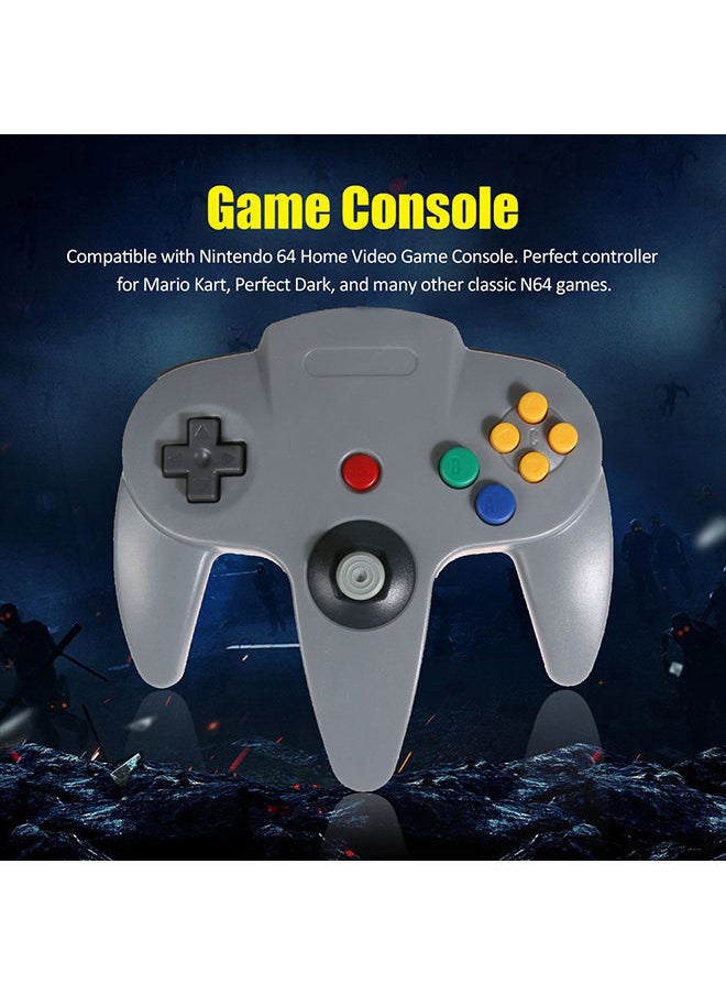 Generic - N64 Controller Classic Wired 64-bit Gamepad Joystick 64 Video Game Console - Image 1