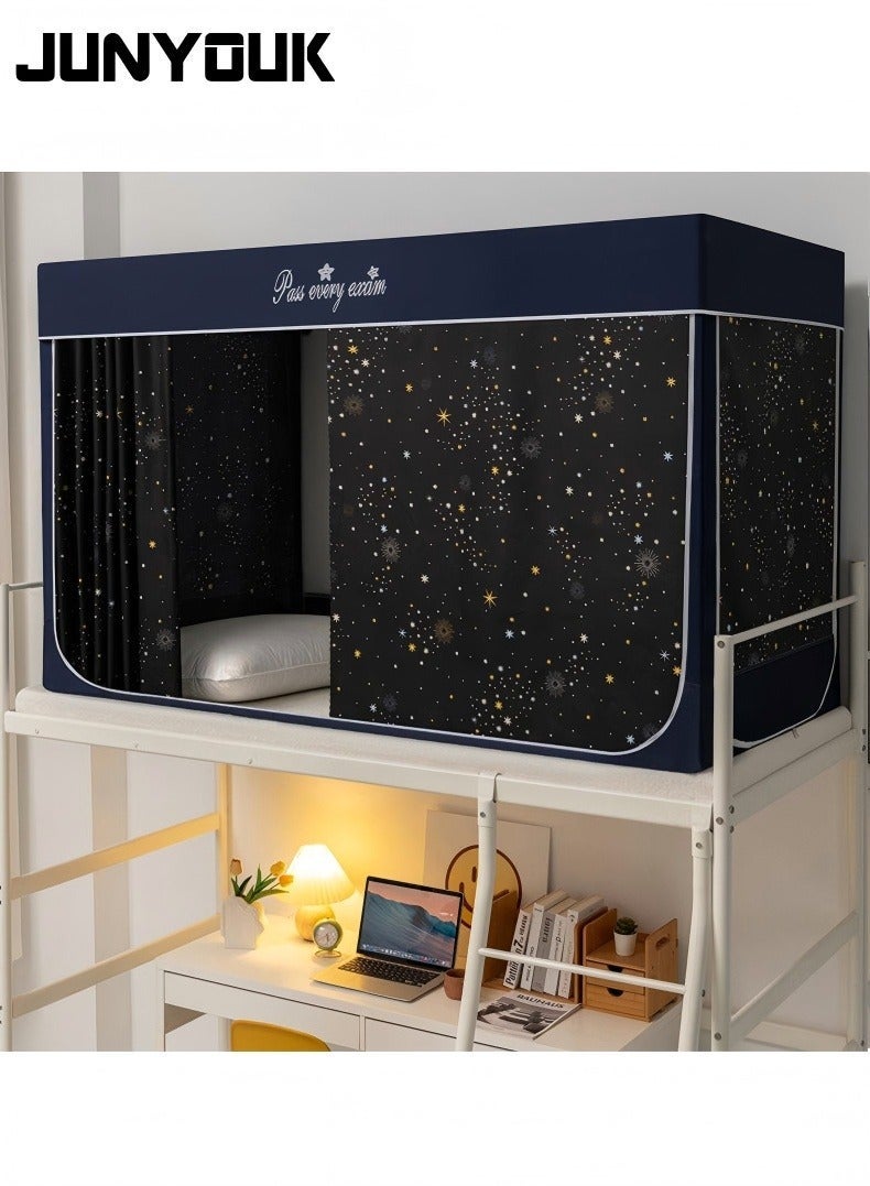 JUNYOUK Bed Canopy Tents Curtain Blackout Curtain Single Bed Tent Curtain Student Shading Cloth Bed Canopy Mosquito Net Student Sleep Privacy Protection - Image 1