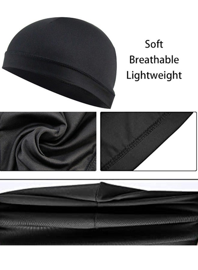 GUSGU Sweat Wicking Beanie Cap 6 Pieces Cooling Skull Cap Bandana Head Wrap Summer Caps for Women Men Outdoor Activities  - Image 2