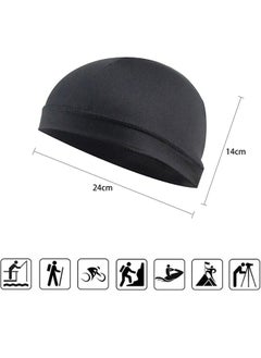 GUSGU Sweat Wicking Beanie Cap 6 Pieces Cooling Skull Cap Bandana Head Wrap Summer Caps for Women Men Outdoor Activities  - Image 3