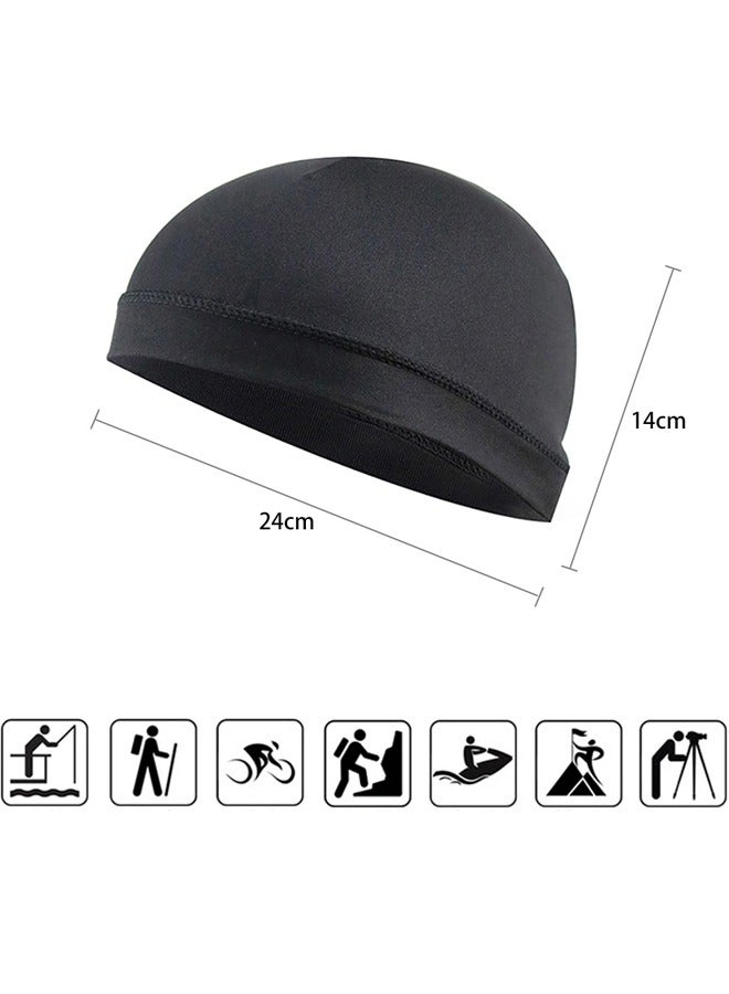 GUSGU Sweat Wicking Beanie Cap 6 Pieces Cooling Skull Cap Bandana Head Wrap Summer Caps for Women Men Outdoor Activities  - Image 3