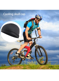 GUSGU Sweat Wicking Beanie Cap 6 Pieces Cooling Skull Cap Bandana Head Wrap Summer Caps for Women Men Outdoor Activities  - Image 5