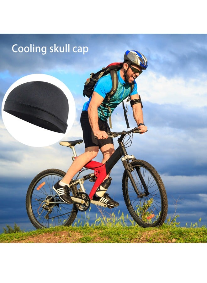 GUSGU Sweat Wicking Beanie Cap 6 Pieces Cooling Skull Cap Bandana Head Wrap Summer Caps for Women Men Outdoor Activities  - Image 5